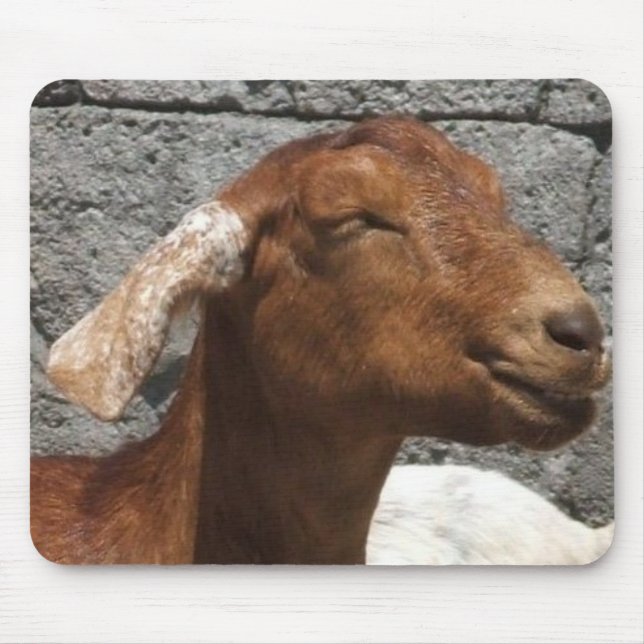 Happy Goat Mouse Pad (Front)