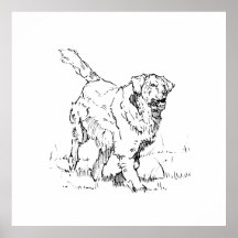 Happy Golden Retriever, Personalized
