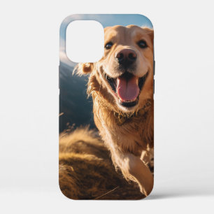 Happy Golden Retriever Running  iPhone 12 Mini Case