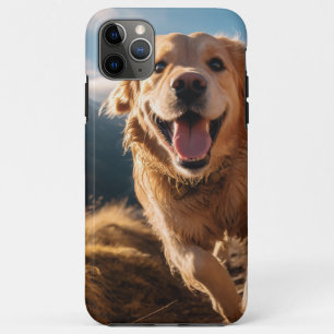 Happy Golden Retriever Running iPhone 11 Pro Max Case