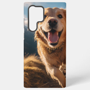 Happy Golden Retriever Running Samsung Galaxy Case