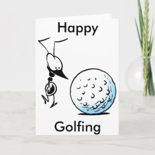 Happy Golfing Funny Greeting Card