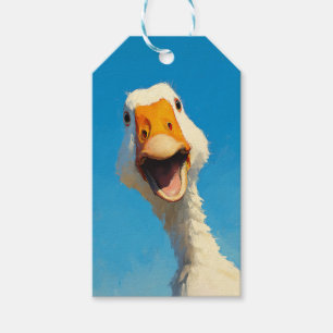 Happy Goose Under Blue Sky Gift Tags