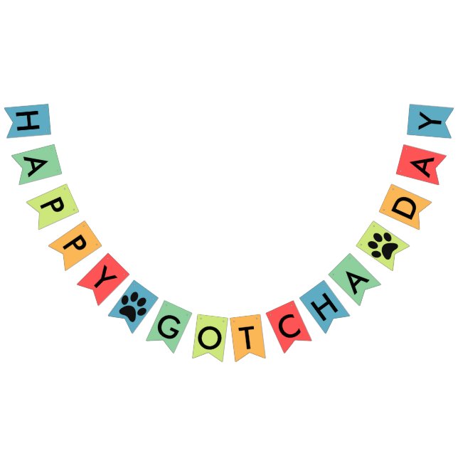Happy Gotcha Day Bunting Flags (All)