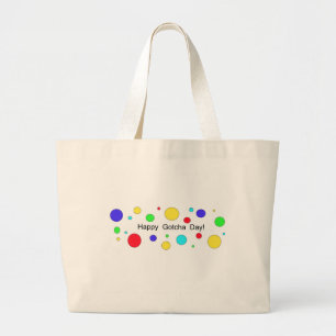 Happy Gotcha Day! Large Tote Bag