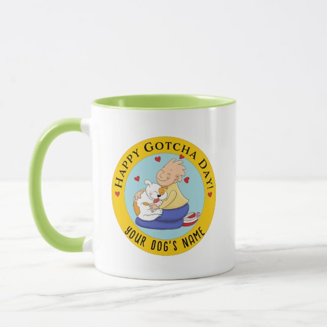 Happy Gotcha Day Mug Personalize it too (Left)