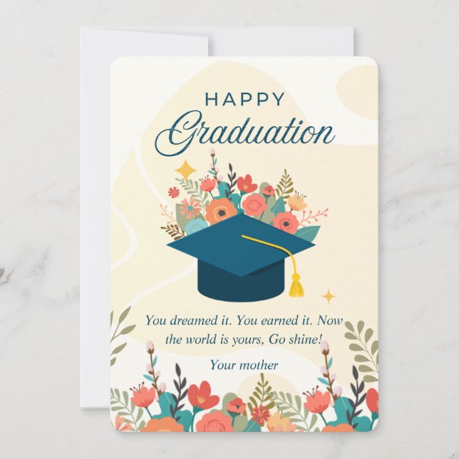 Happy Graduation Card for Son or Daughter (Front)