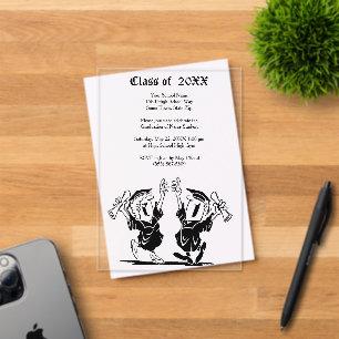 Happy Graduation Couple or Friends Class of 20XX Acrylic Invitations