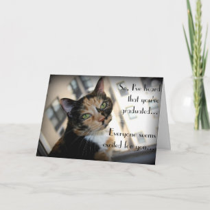 Happy Graduation from Aloof Cat Card