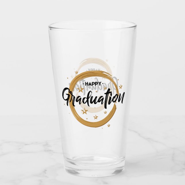 Happy Graduation Glass (Front)