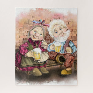 Happy Grandmother and Grandfather Puzzle