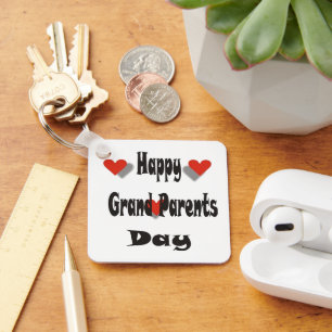 happy grandparent day keychain
