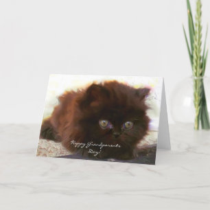 Happy Grandparents Day Black persian greeting card