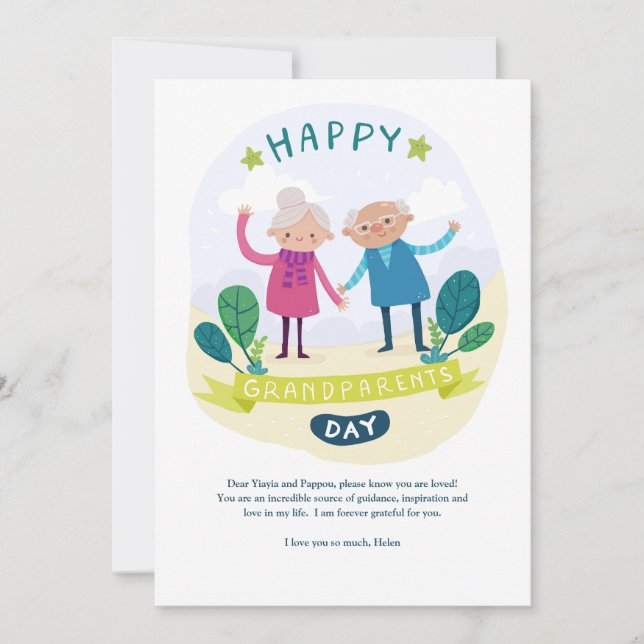 Happy Grandparents Day Card (Front)