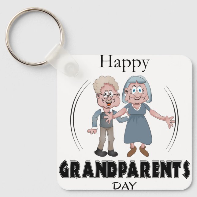 Happy Grandparents Day Keychain (Front)