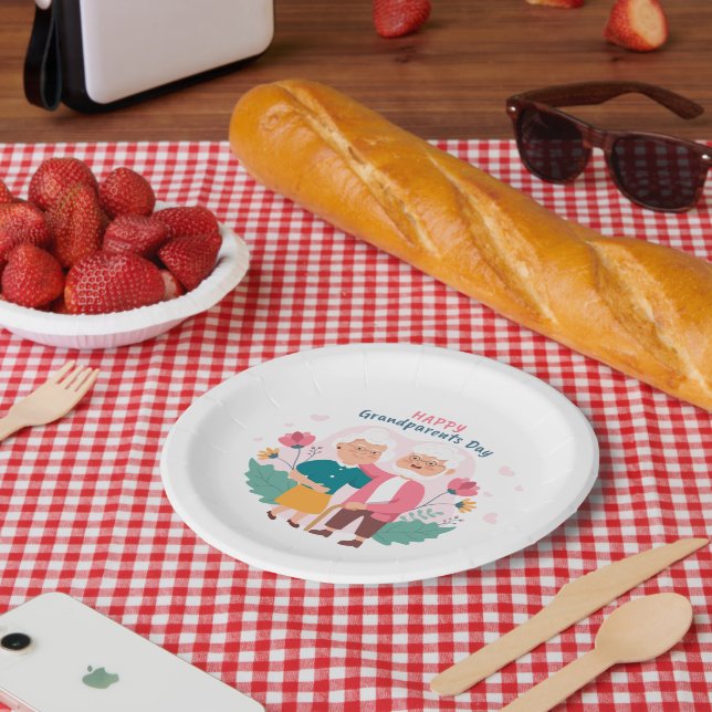 Happy Grandparents Day  Paper Plate (Picnic)