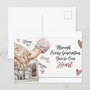 Happy grandparents day postcard