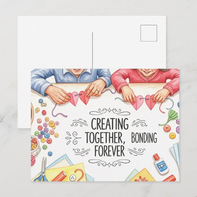 Happy grandparents day postcard (Front/Back)