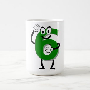 Happy Green 6 Café Mug