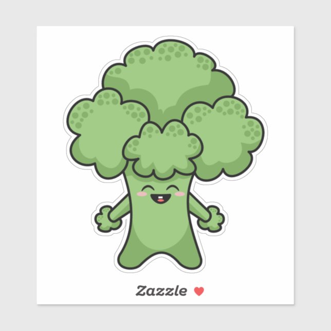 Happy Green Broccoli (Sheet)