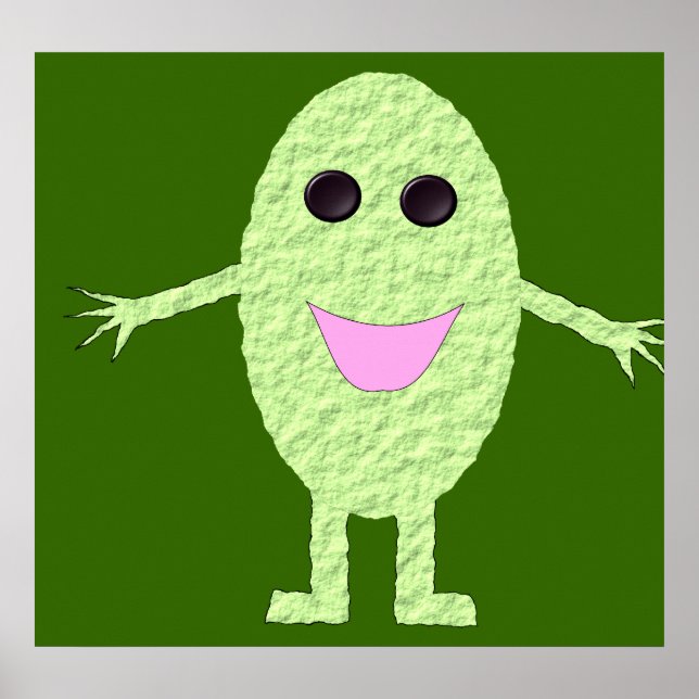 Happy Green Grape Poster (Front)