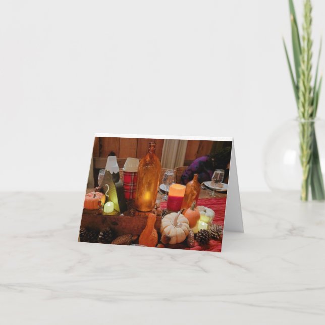 **HAPPY GREETINGS FOR FALL/THANKSGIVING" CARD (Front)