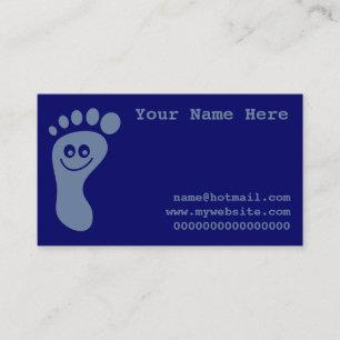 Happy Grey Foot Business Card