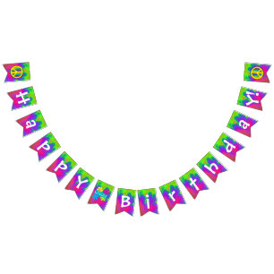 Happy Groovy Birthday! Bunting Flags