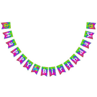 Happy Groovy Birthday! Bunting Flags