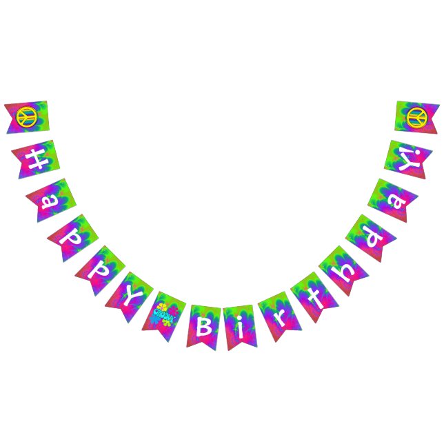 Happy Groovy Birthday! Bunting Flags (All)