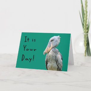 Happy Grouch Day Card with Grouchy Bird