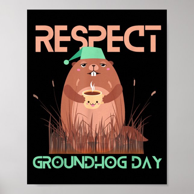 Happy Groundhog Day 2023 Lovers Costume Funny Grou Poster (Front)