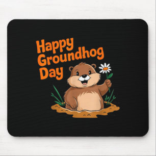 Happy Groundhog Day 2025 Matching Family Funny Par Mouse Pad