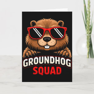 Happy Groundhog Day 2026 Celebration Funny Groundh Card