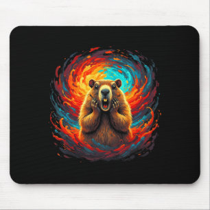 Happy Groundhog Day 2026 Groundhog Gentleman Hat _ Mouse Pad