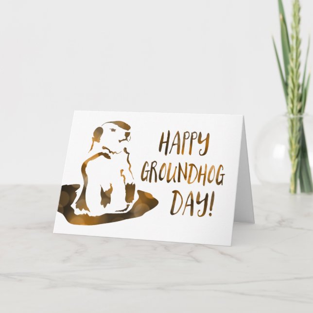 happy groundhog day card (Front)
