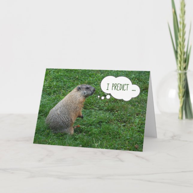Happy Groundhog Day Card (Front)