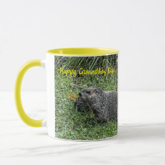 Happy Groundhog Day, custom mugs. Mug