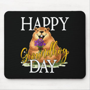Happy Groundhog Day Funny Groundhog Meme Animal Lo Mouse Pad