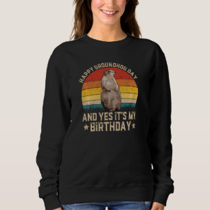 Happy Groundhog Day Lovers Costume Boys Girls Wome Sweatshirt