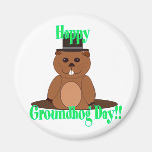 Happy Groundhog Day! Magnet