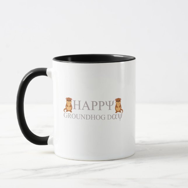 happy Groundhog Day Mug (Left)