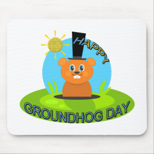Happy Groundhog Day Sunshine Mouse Pad