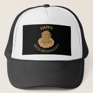 Happy Groundhog Day Trucker Hat