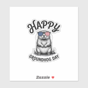 Happy Groundhog Day Vintage Engraving Shirt Design
