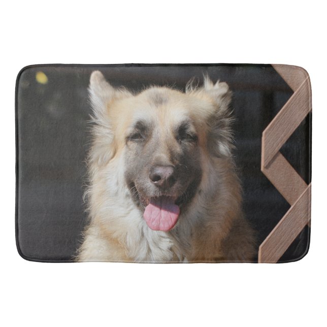 Happy GSD Bath Mat (Front)