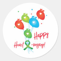 Happy Haert-versary Transplant Balloons 