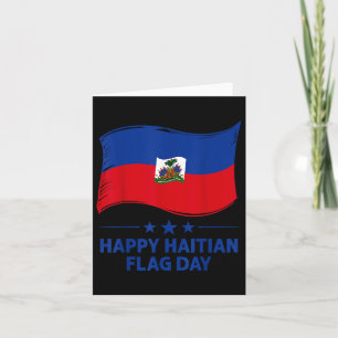 Happy Haitian Flag Day Cool Haiti Flag Pride Men W Card