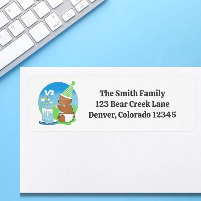 Happy Half Birthday Baby Bear with Cake  (Creator Uploaded)