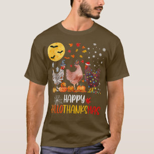 Happy Hallothankmas Chicken T-Shirt